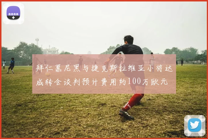 拜仁慕尼黑与捷克斯拉维亚小将达成转会谈判预计费用约100万欧元
